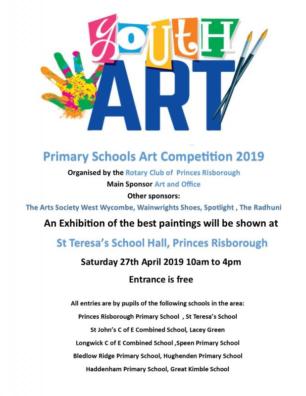 Primary Schools Art Competition 2019 Rotary Club of Princes Risborough